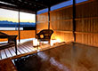 Japanese-style room with a semi-open-air bath